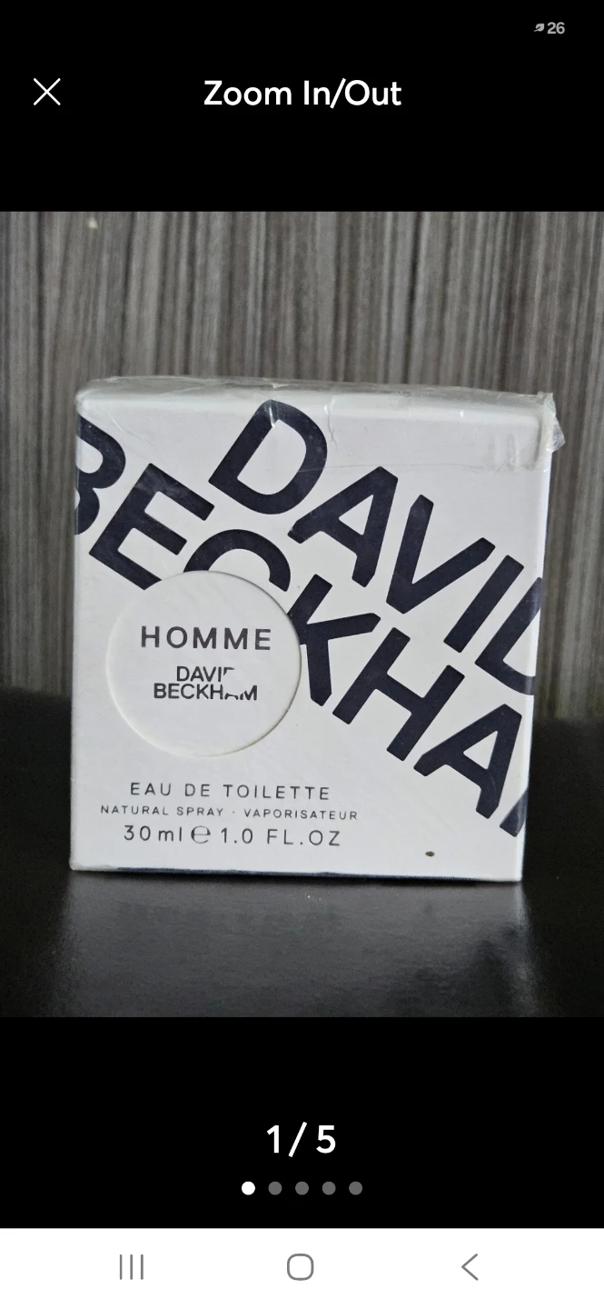 David Beckham HOMME cologne 1.0oz