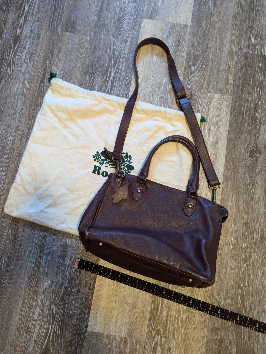 Roots Leather Grace Crossbody Shoulder Bag