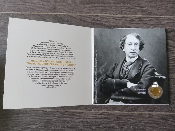 2015 Sir John A. Macdonald $2 Commemorative Coin - photo 2