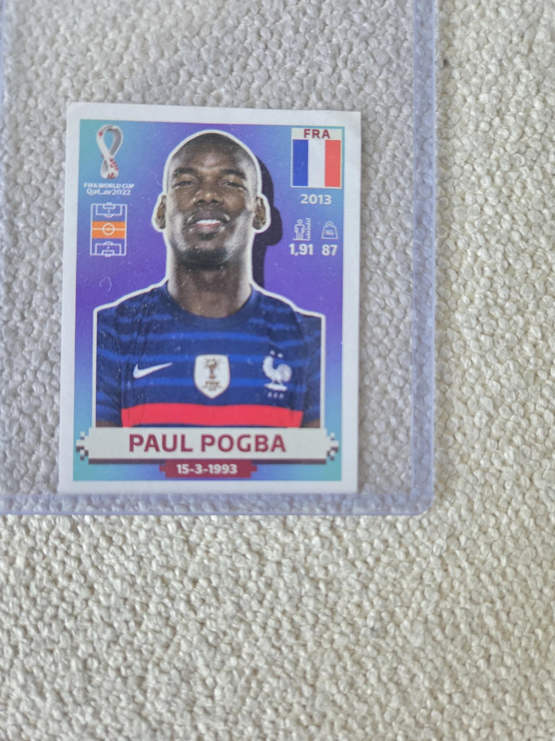 Pogba 2022 world cup sticker