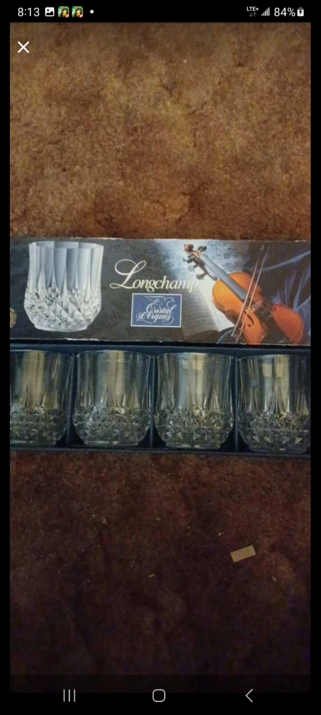 Cristal d'Arques Longchamp Whiskey Glasses
