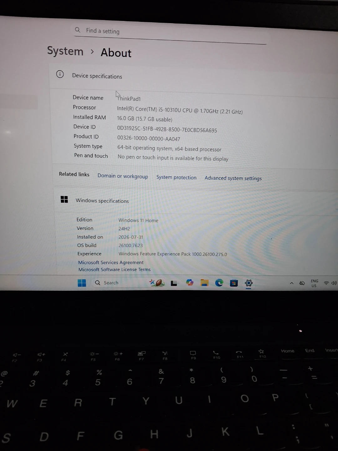 Lenovo ThinkPad T14 Intel Core i5 Laptop - photo 2