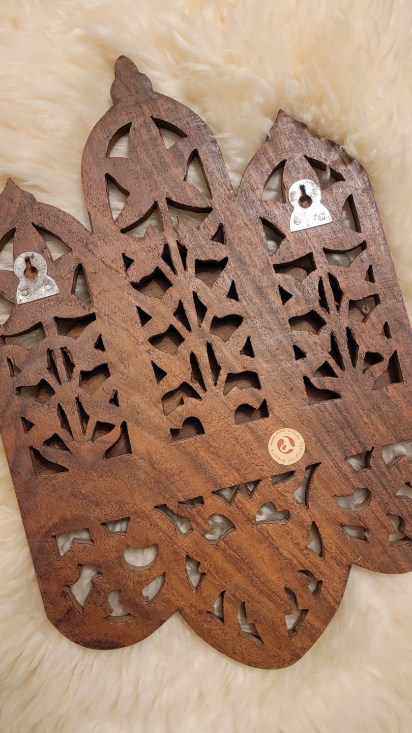 Vintage Archana Handicrafts Rosewood Wall Shelf - photo 3