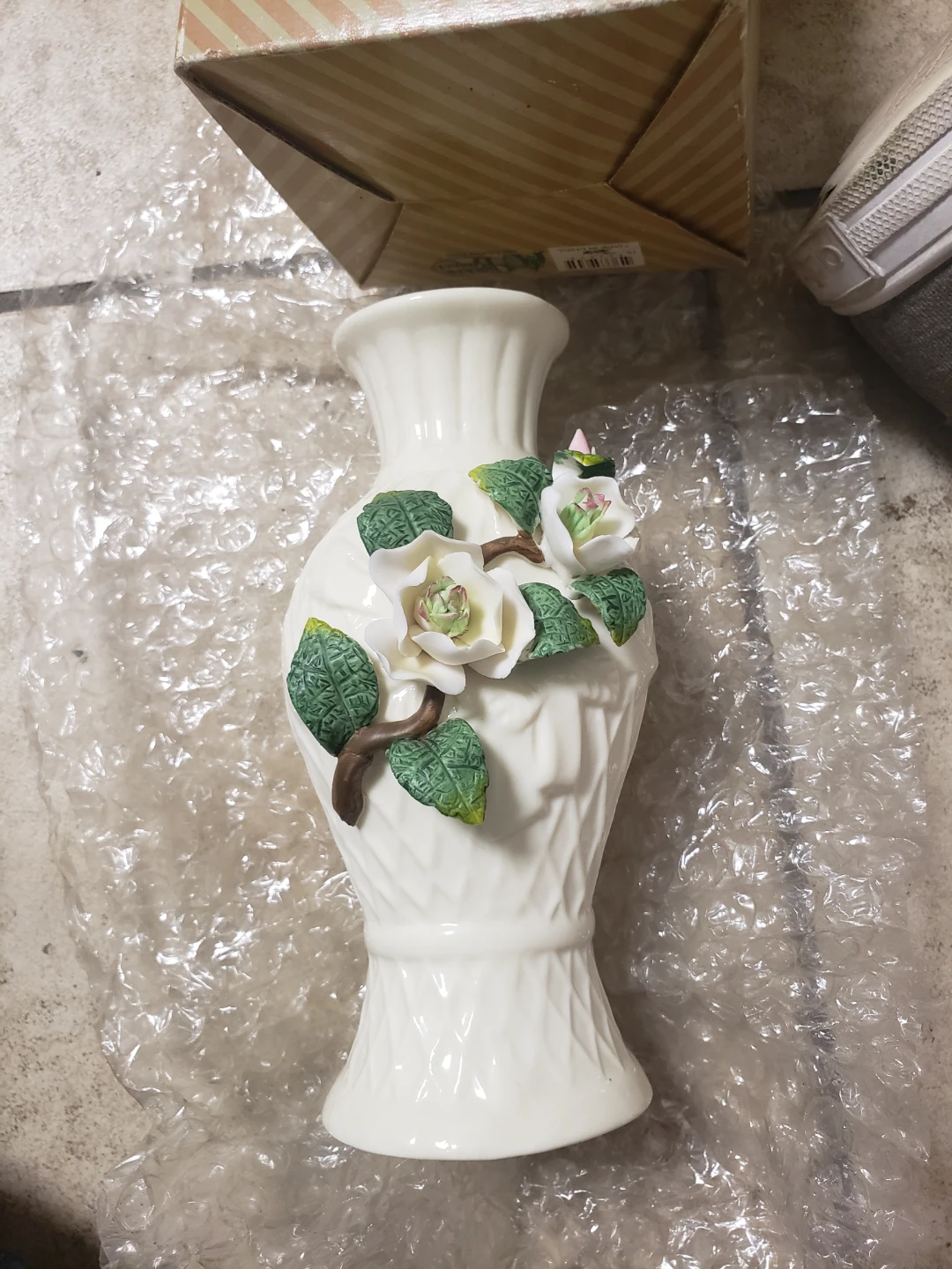 Vintage Cracker Barrel Magnolia Ceramic Candlestick Holder
