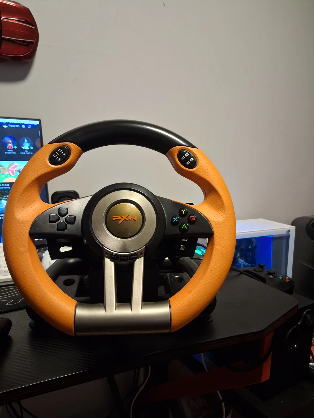 Pxn v10 stearing wheel and pedel set for xbox and pc