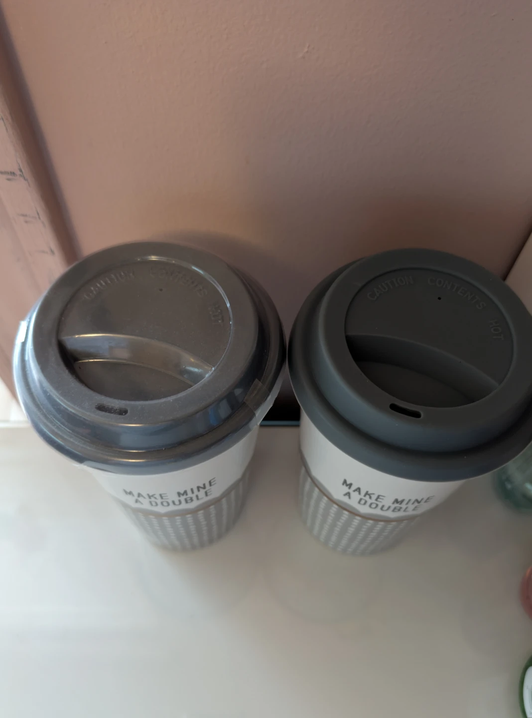 Set of 2 Make Mine A Double Travel Mugs - photo 2