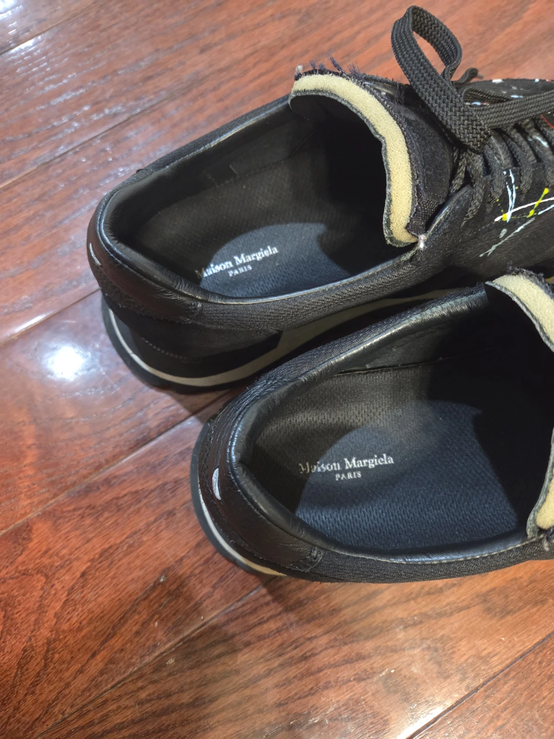 Maison Margiela paint splatter sneakers - photo 3