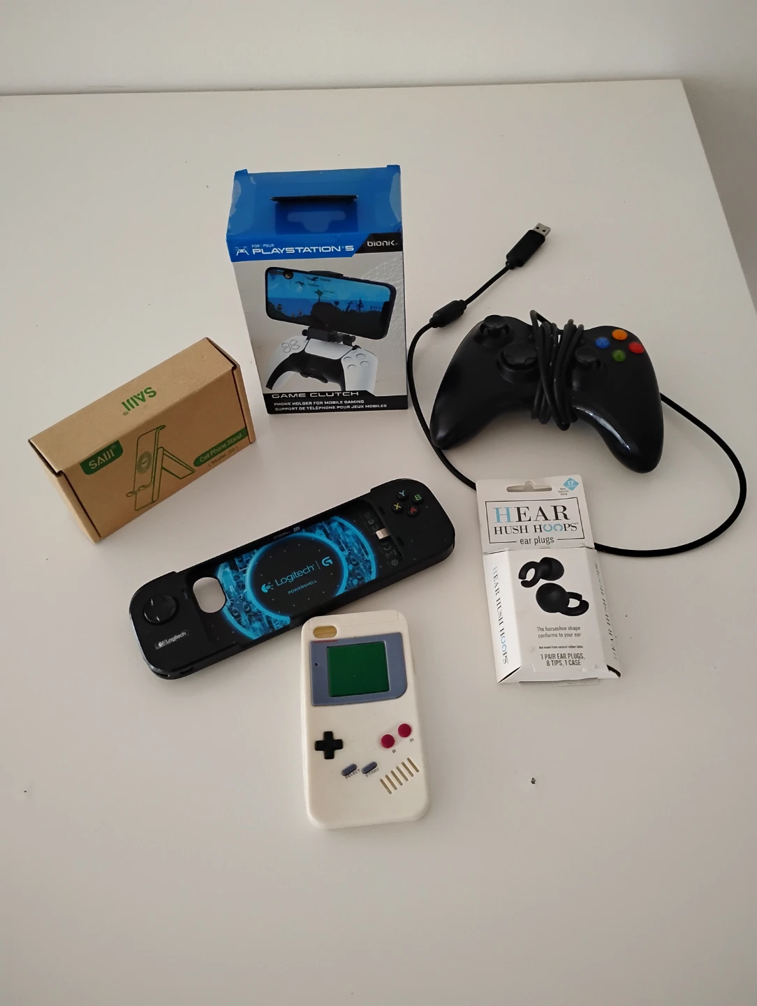 Lot of Gaming Accessories and Phone Cases