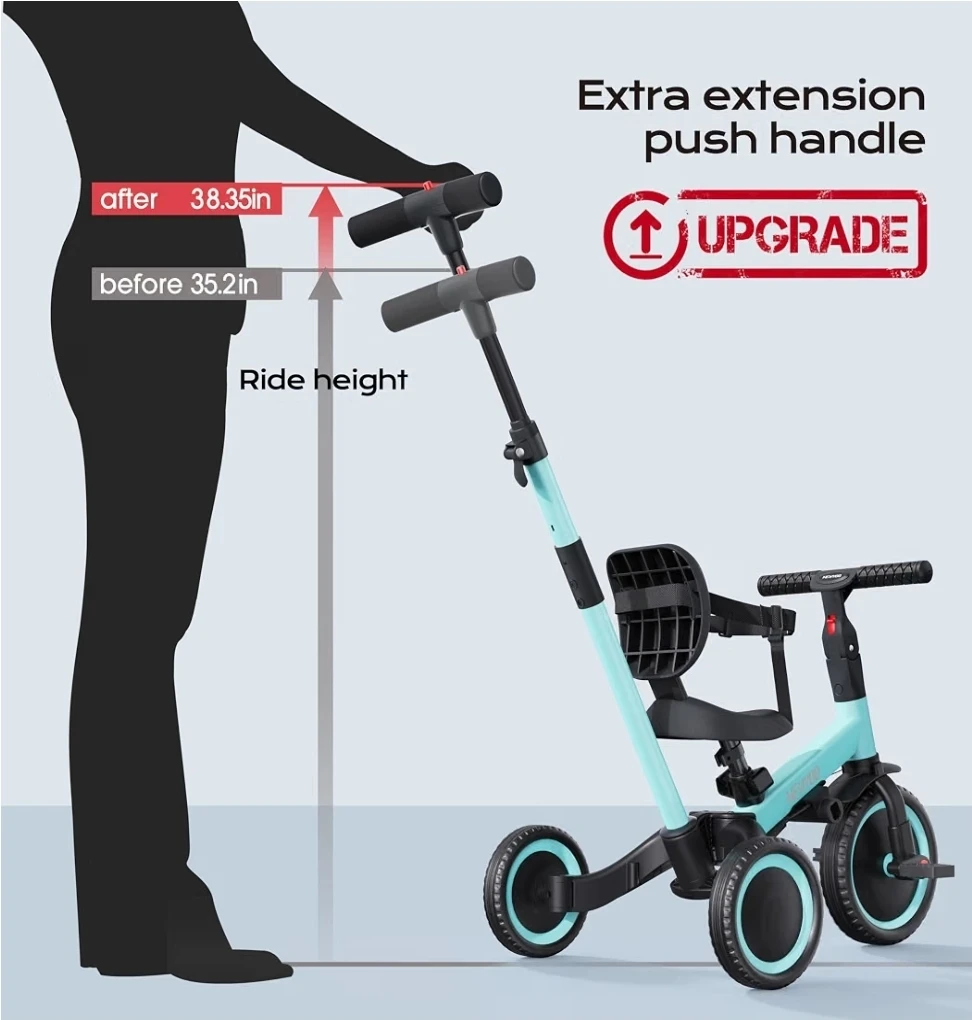 newyoo 5-in-1 Tricycle for Toddlers 1-3, Toddler Bike - photo 4