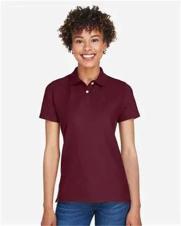 Devon & Jones Ladies Maroon Polo Shirt size M
