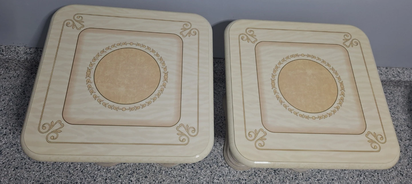 Italian Marble White Side Tables – Set of 2 - photo 2