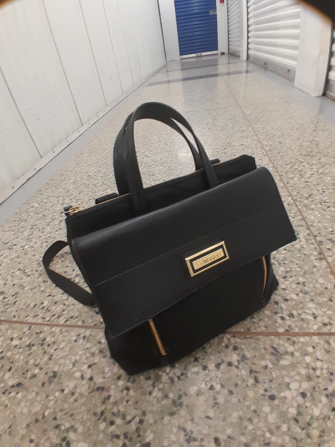 Calvin Klein Black Handbag Backpack Medium