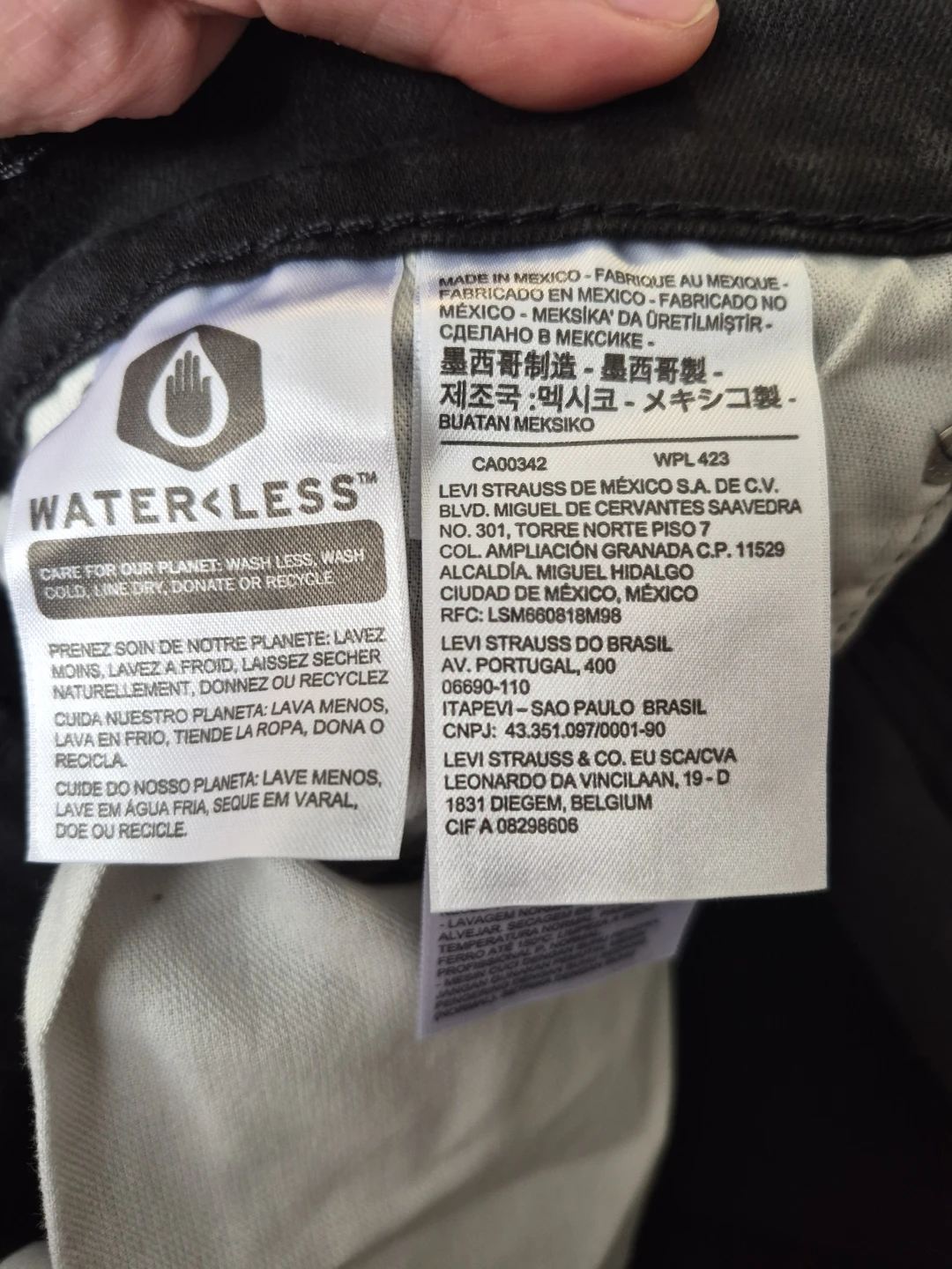 NEW Levi's 502 Regular Taper Jeans Black W32 L32 - photo 5