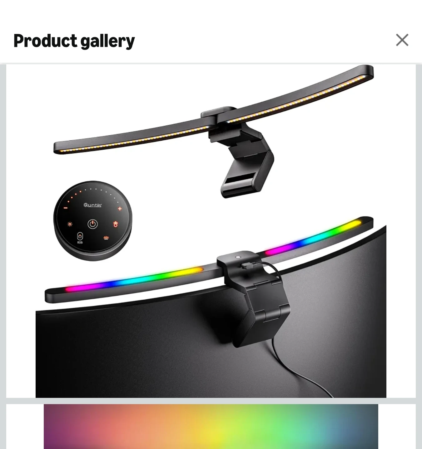 Quntis ScreenLinear Curved Plus Monitor Light