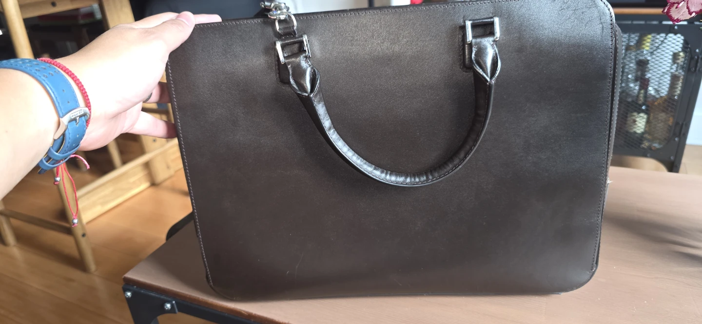Montblanc Brown Leather Briefcase - photo 2