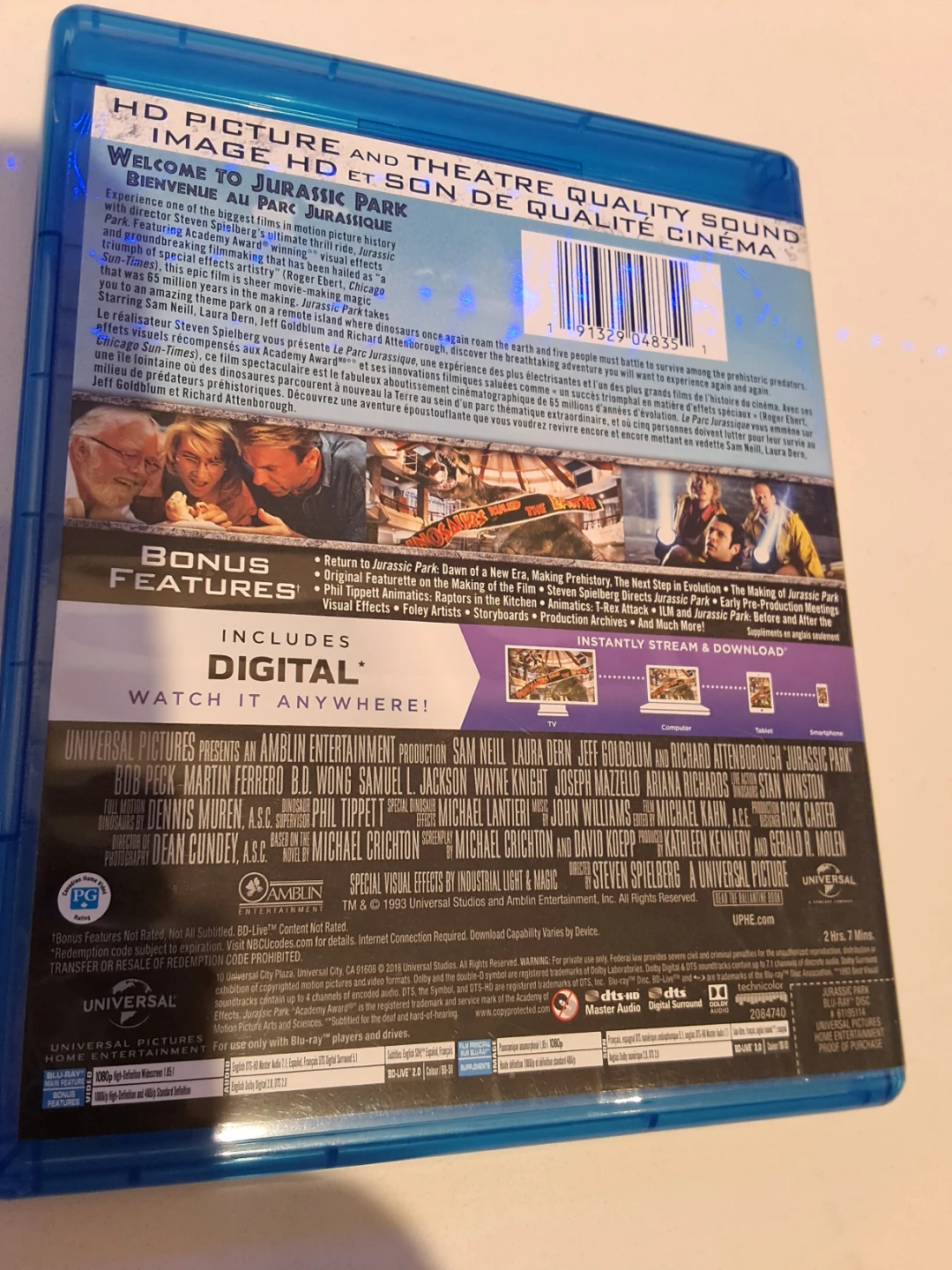 Jurassic Park Blu-ray - photo 2