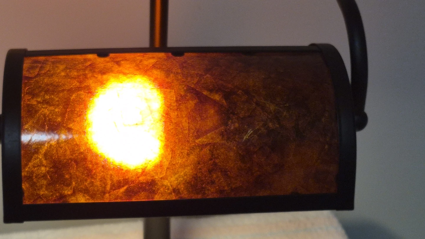 Bankers Lamp with Amber Shade - photo 2