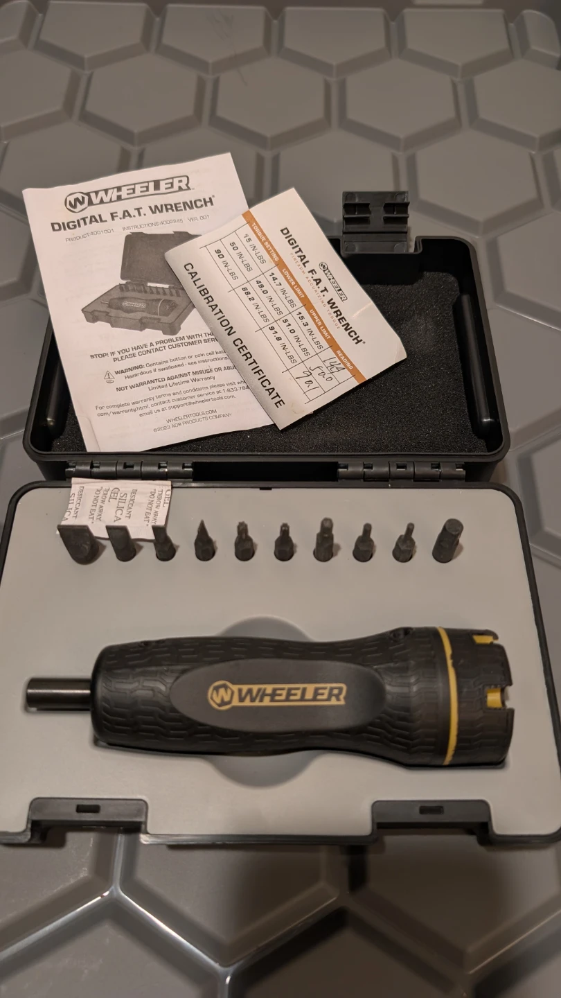 Wheeler FAT digital torque screwdriver set