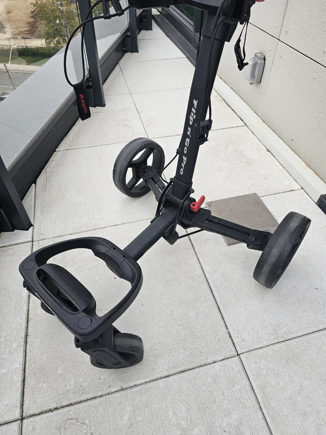 Axglo Flip n' Go Pro 4-Wheel Golf Push Cart - photo 2