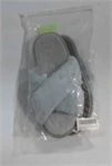 Grey Faux Fur Cross Band Slippers - photo 2
