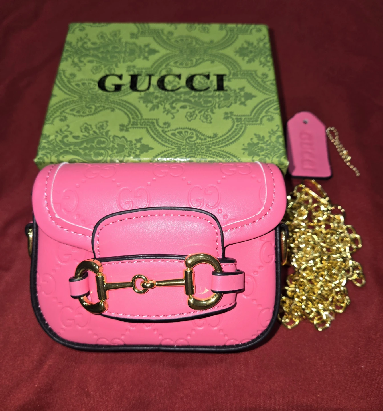 Gucci Pink Horsebit Mini Bag