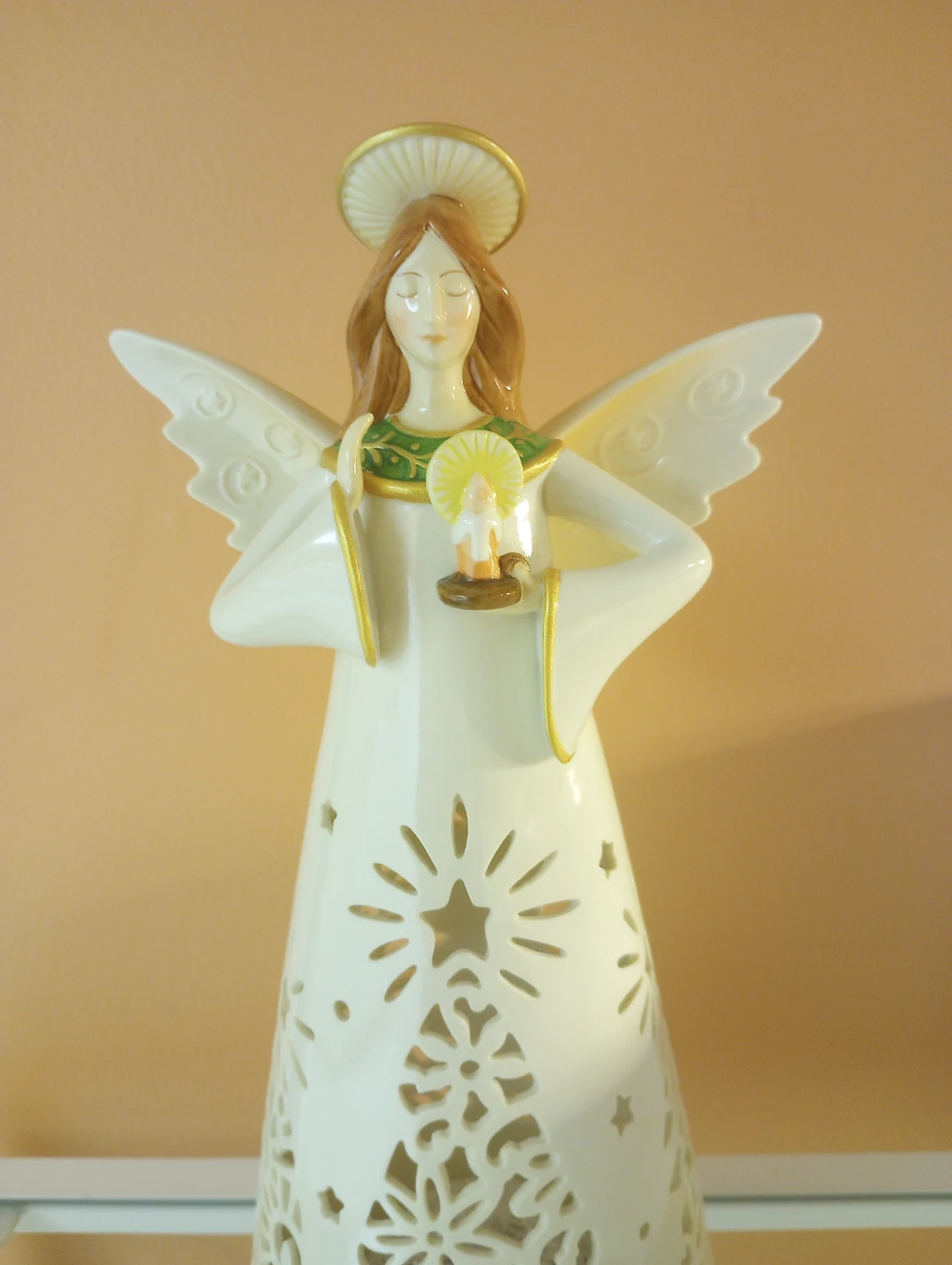 Vintage Ceramic Illuminated Christmas Angel - photo 4