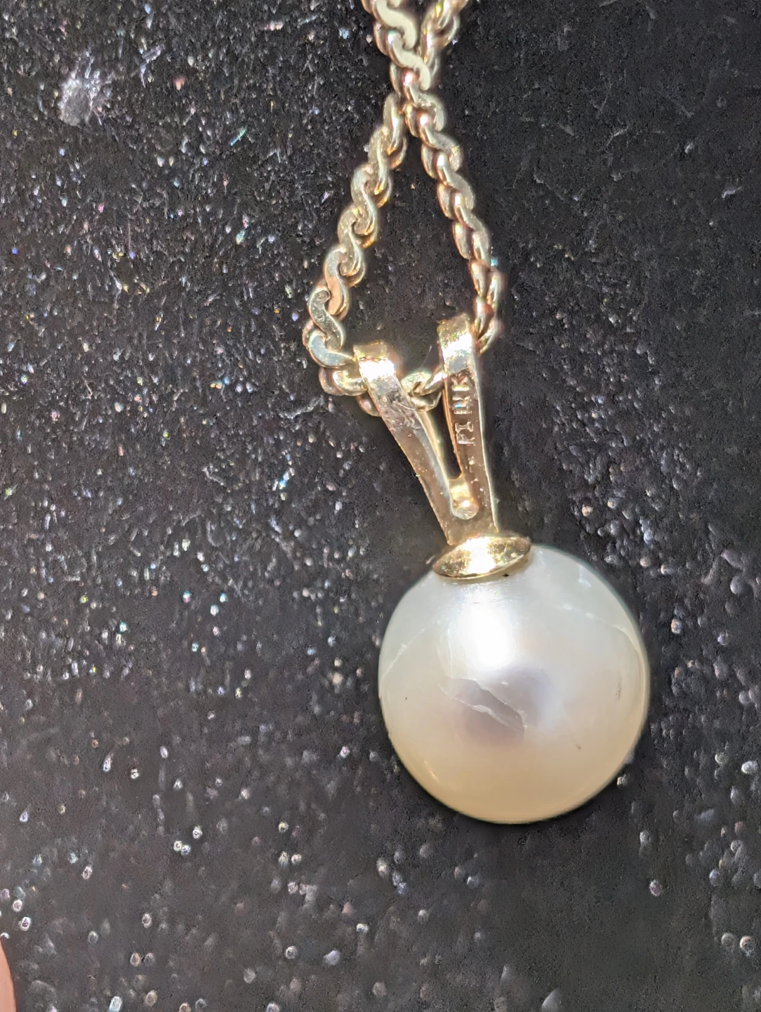 14K Gold Pearl Necklace - photo 3