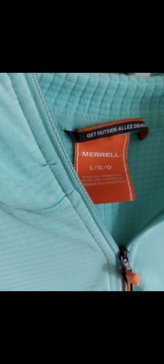 Merrell Women's Quarter-Zip Hooded Top, Light Green - photo 5