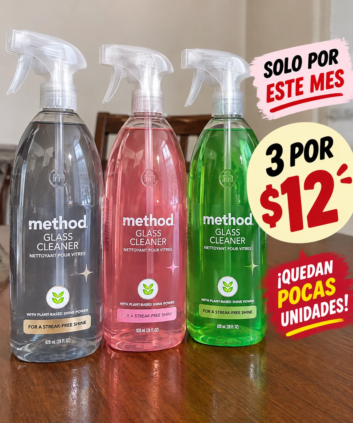 Method Glass Cleaner 3-Pack