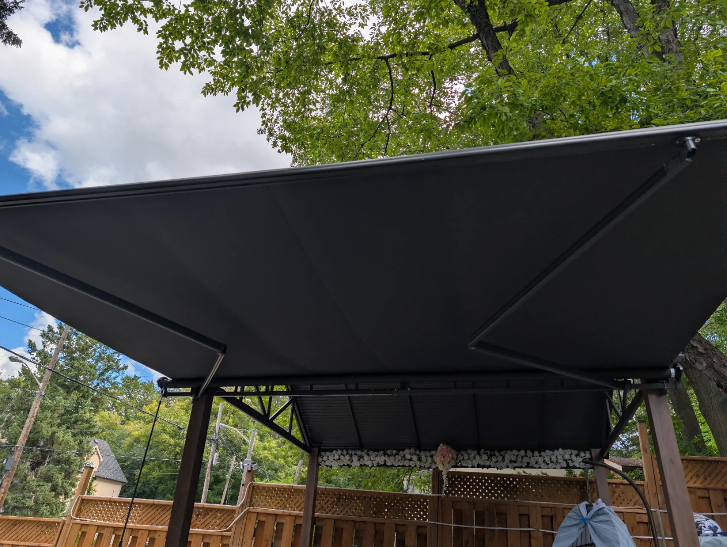 Grey Retractable Patio Awning – 13 × 10 ft, NEW - photo 2
