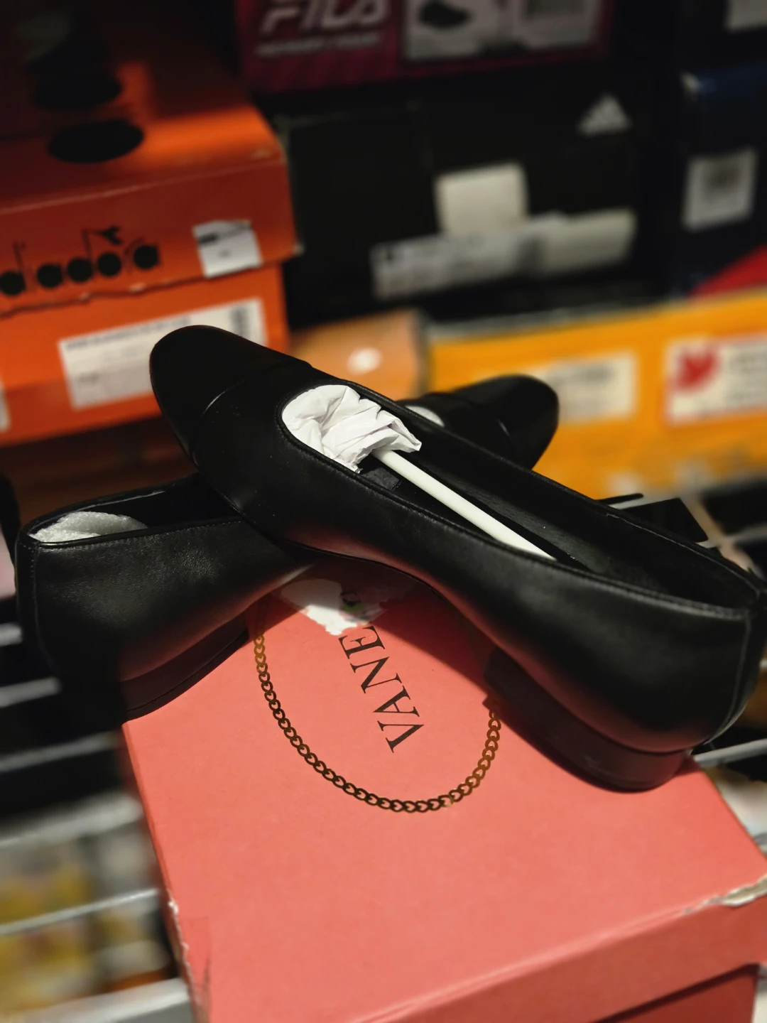 Vaneli Black Leather Flats - photo 3