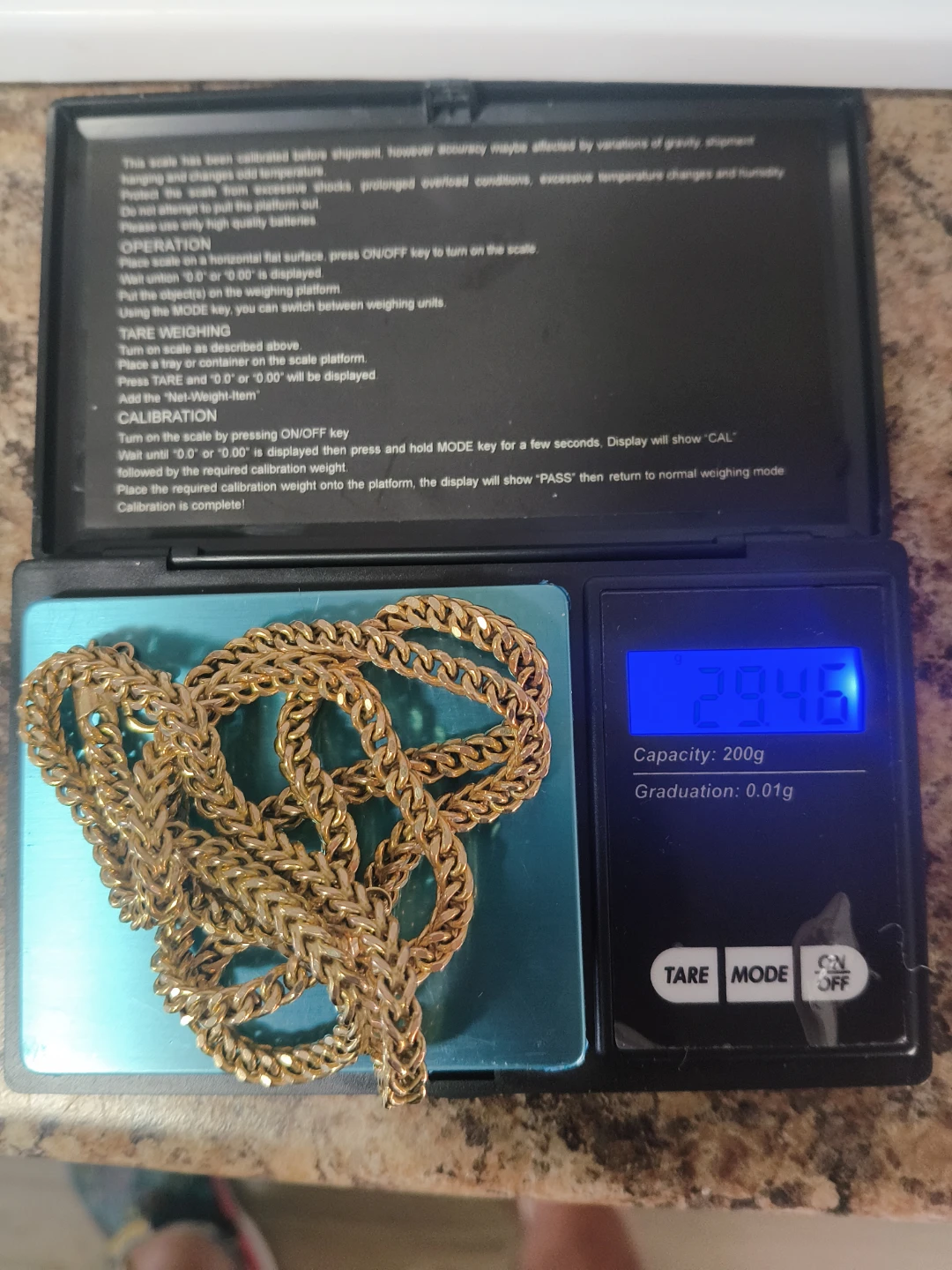 28 inch, 4.5mm Franco Chain 10k - photo 3