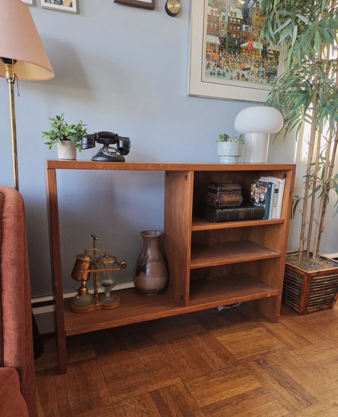 MCM Ultra Slim Solid Teak Modular Bookcase (Delivery Available) - photo 2