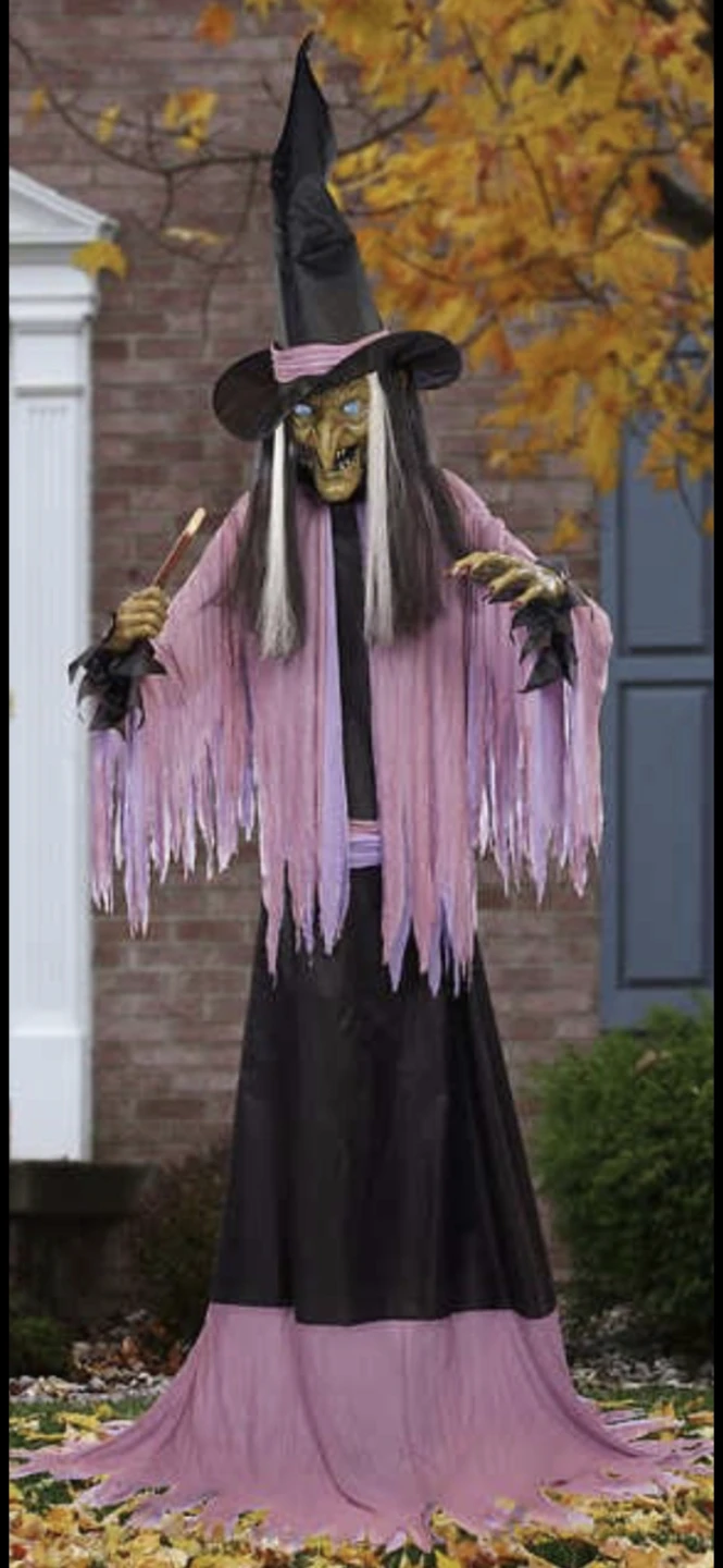 Nee in box 10.8 ft Halloween Animated Witch