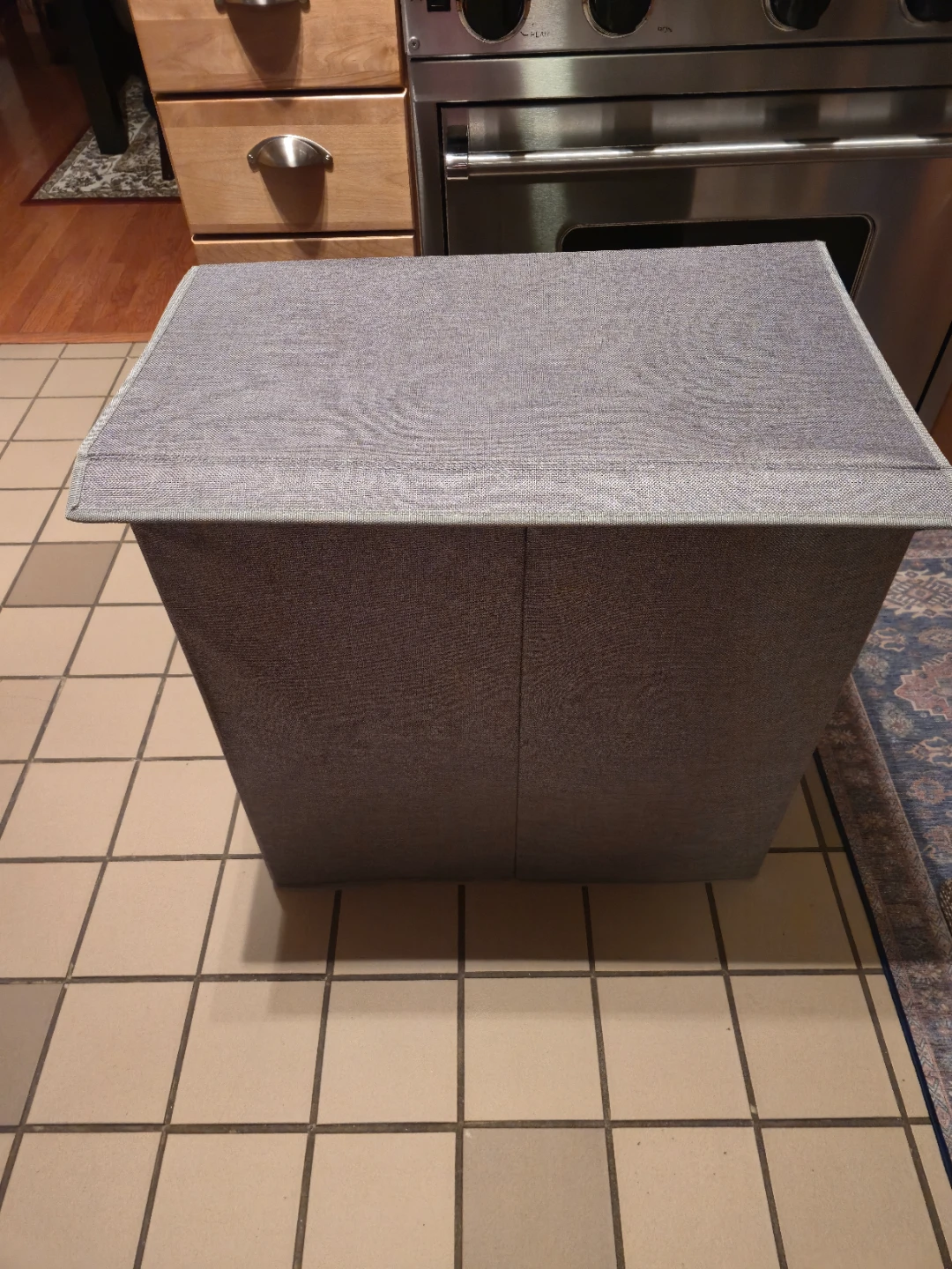 BirdRock Home Double Laundry Hamper – 2 Compartments – Gray
