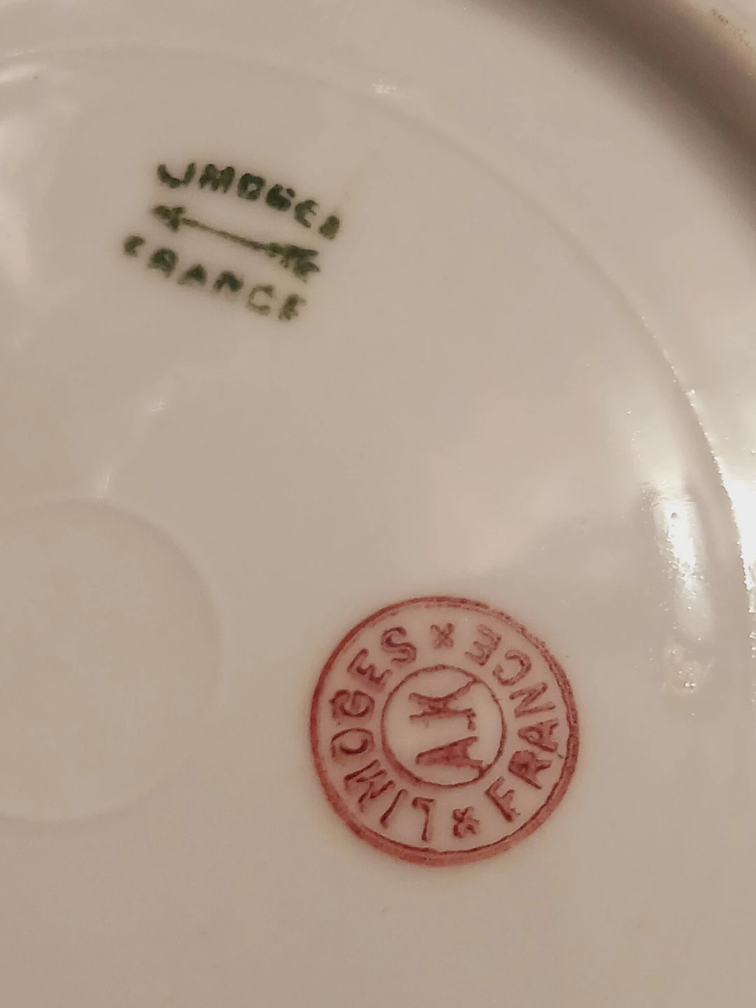 Set of 2 Limoges France Gilded Porcelain Plates - photo 4
