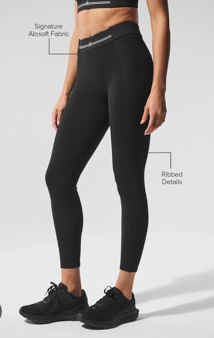 Alo Yoga Alosoft High-Waisted Leggings Size M 🏈 - photo 5