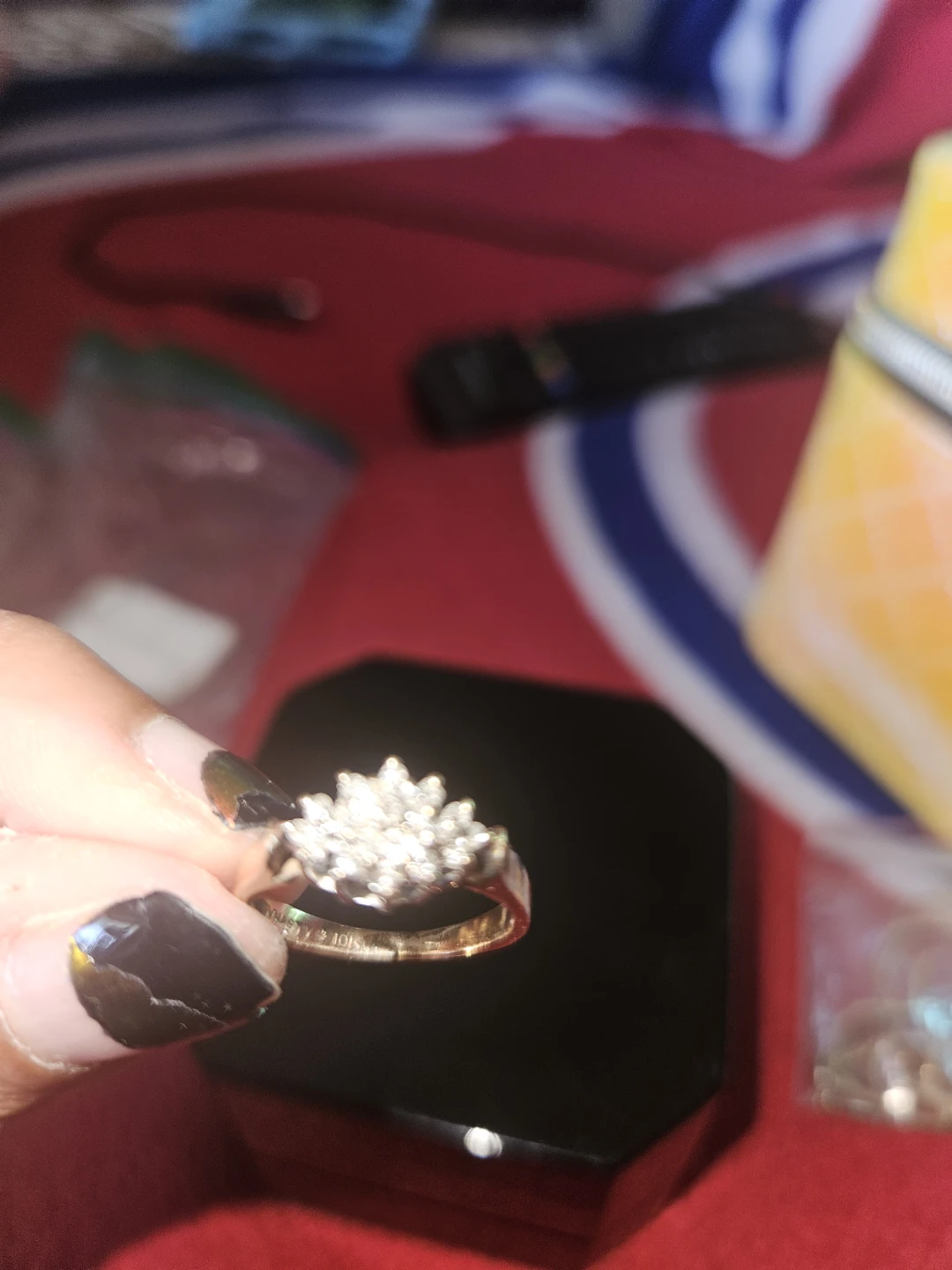 Dynasty 10k Gold Cluster Ring - photo 3