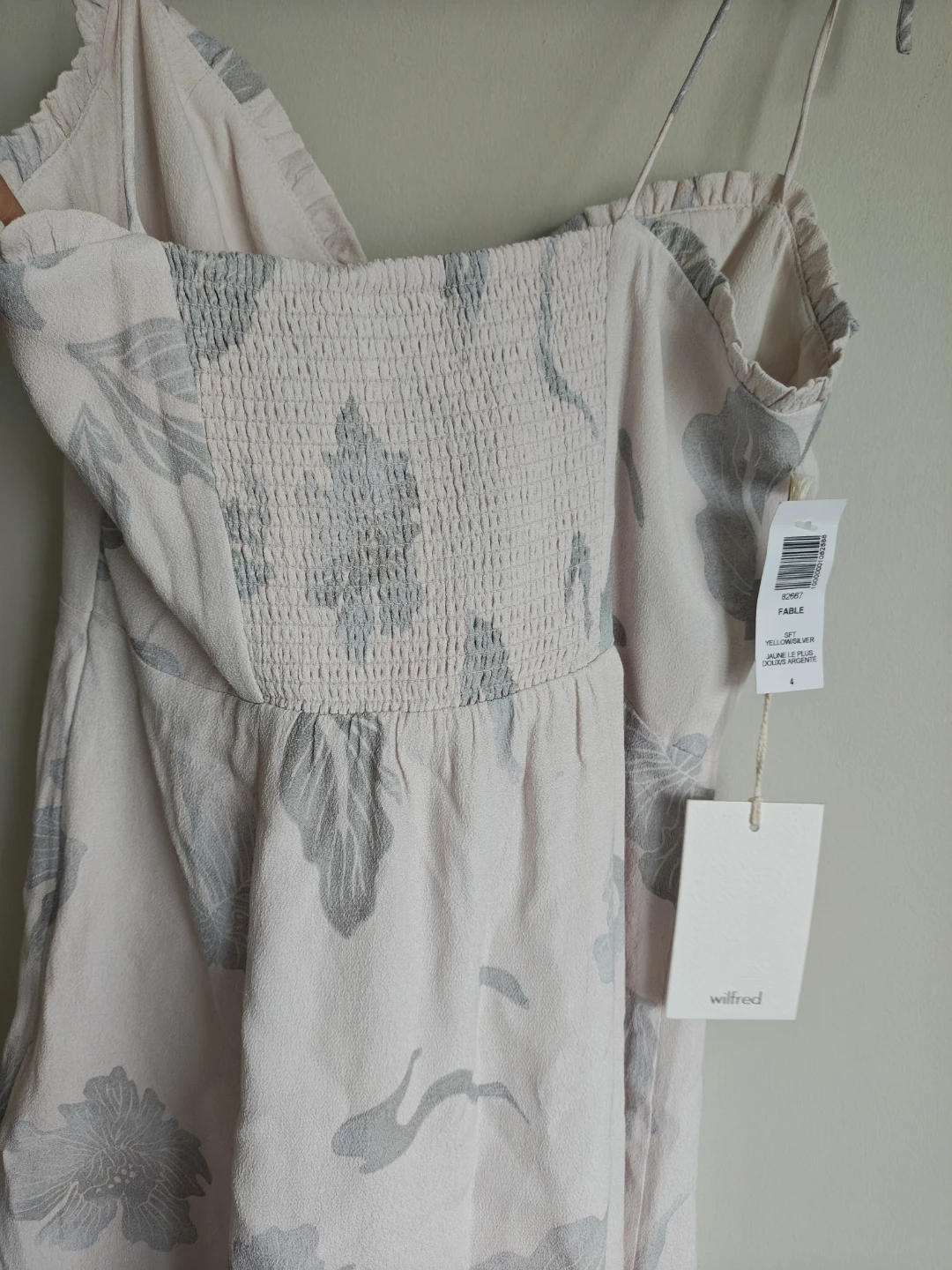 Wilfred Fable Dress - Soft Yellow/Silver - photo 3