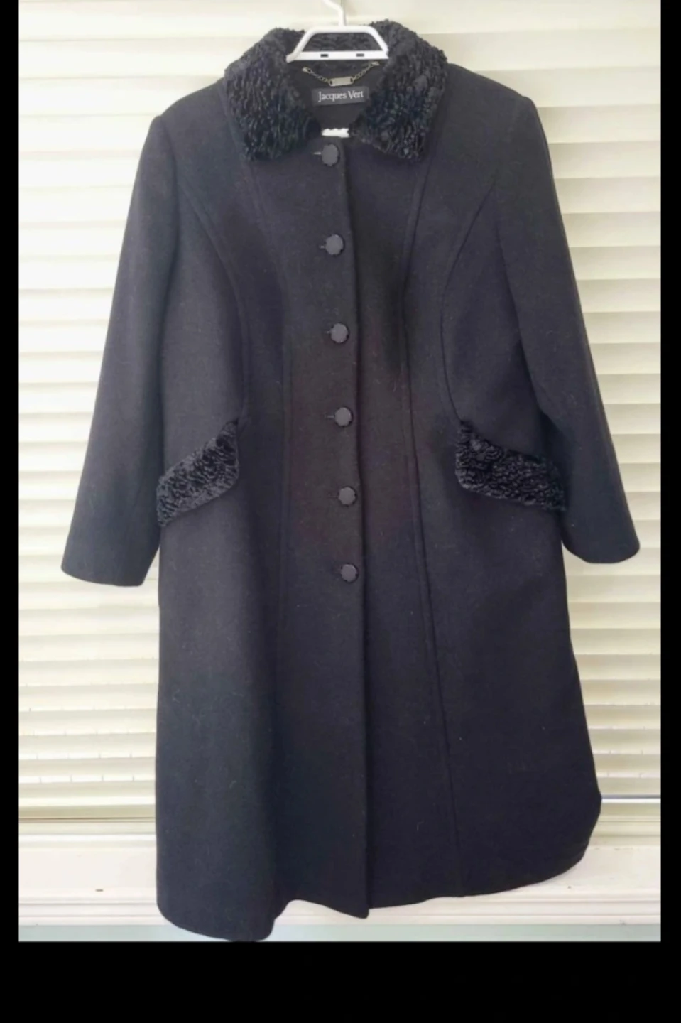 Jacques Vert Black Wool Coat size 14 - photo 2