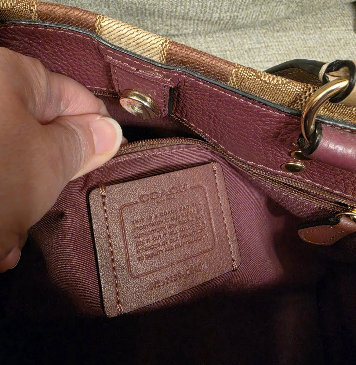 Coach Signature Canvas Tote Bag - photo 3