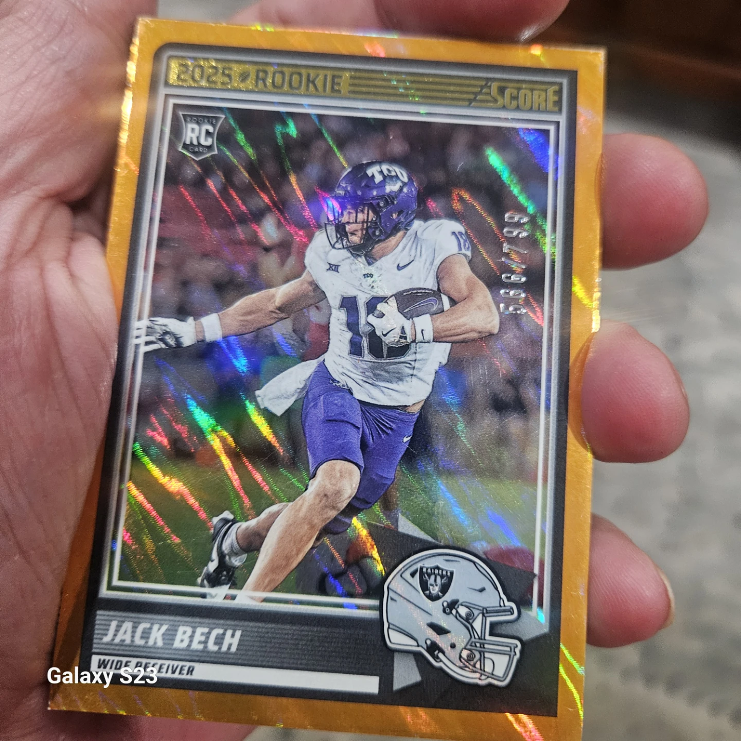2025 Score Jack Bech Rookie Card #566/799 - photo 3