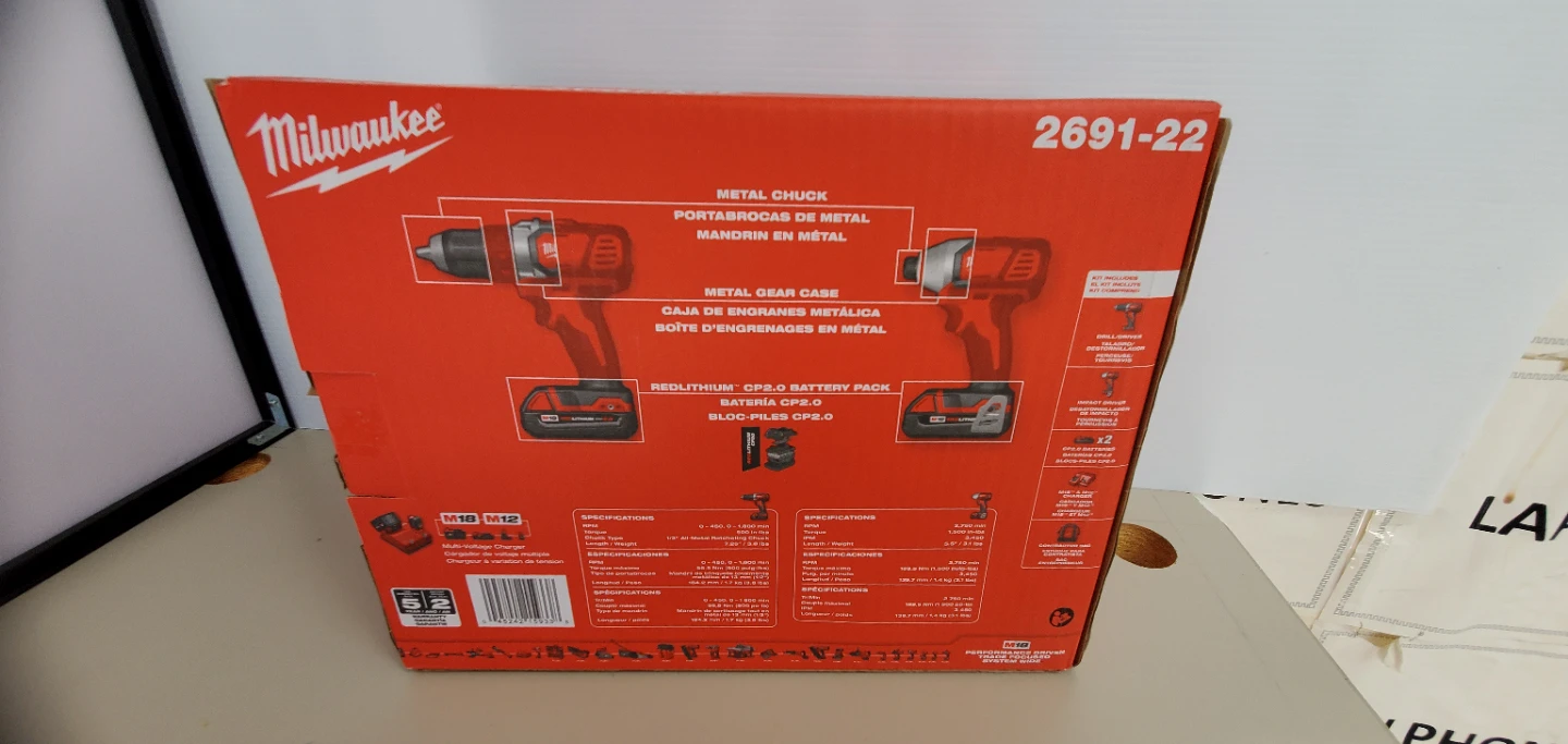 Milwaukee Tool M18 18V  Cordless Drill  Driver Combo - photo 2