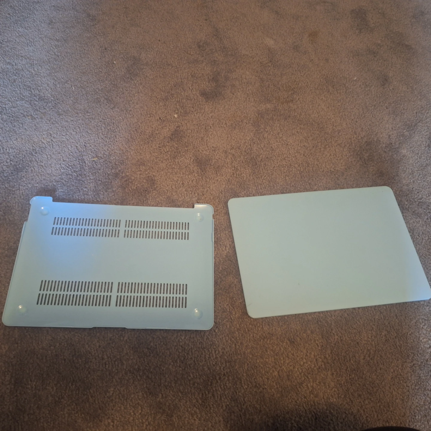 Light blue laptop hard shell case