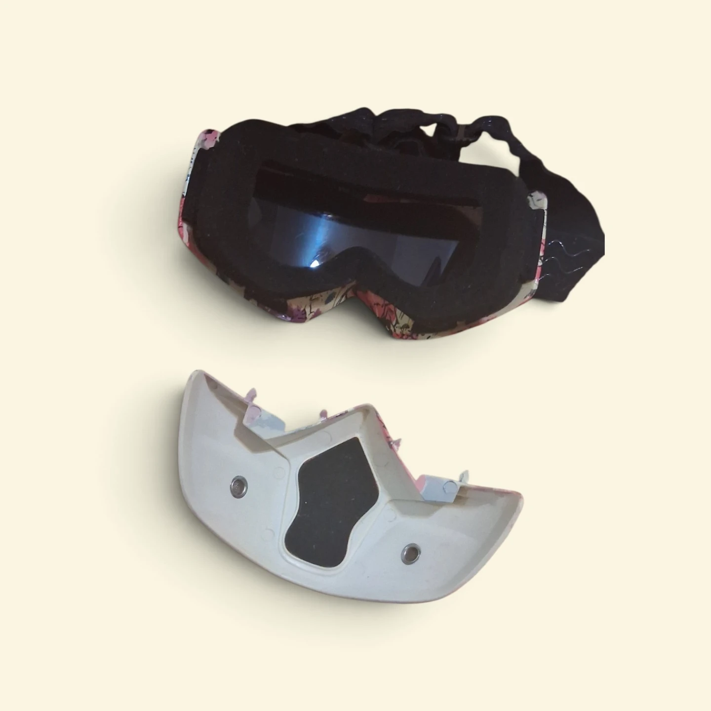 Floral Print Goggles with Detachable Face Mask - photo 4