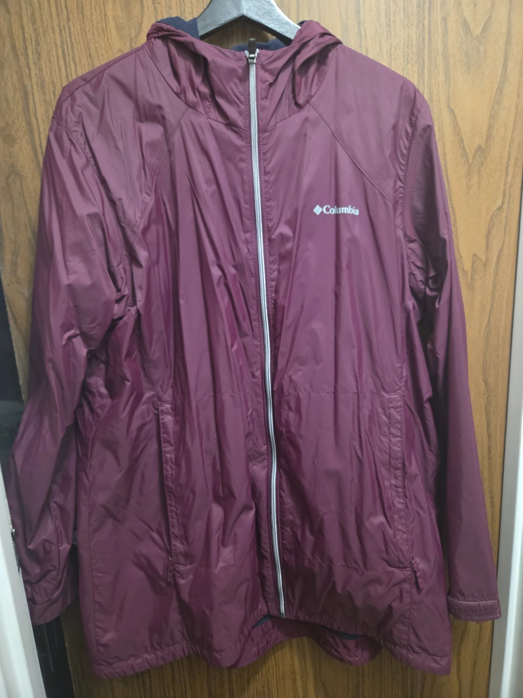 Columbia Sportswear Maroon Rain Jacket XXL