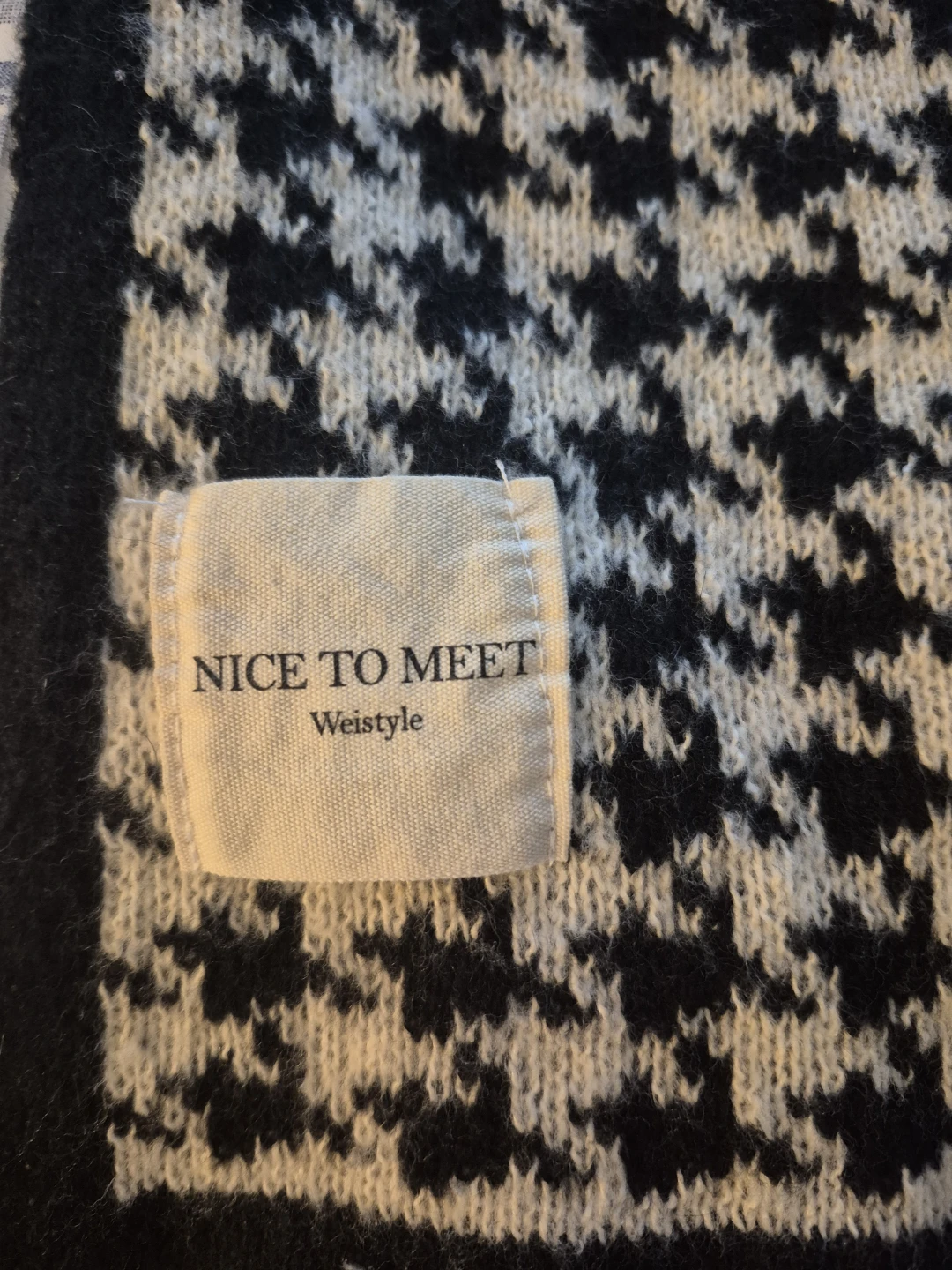 Nice to Meet Weistyle Houndstooth Scarf - photo 2