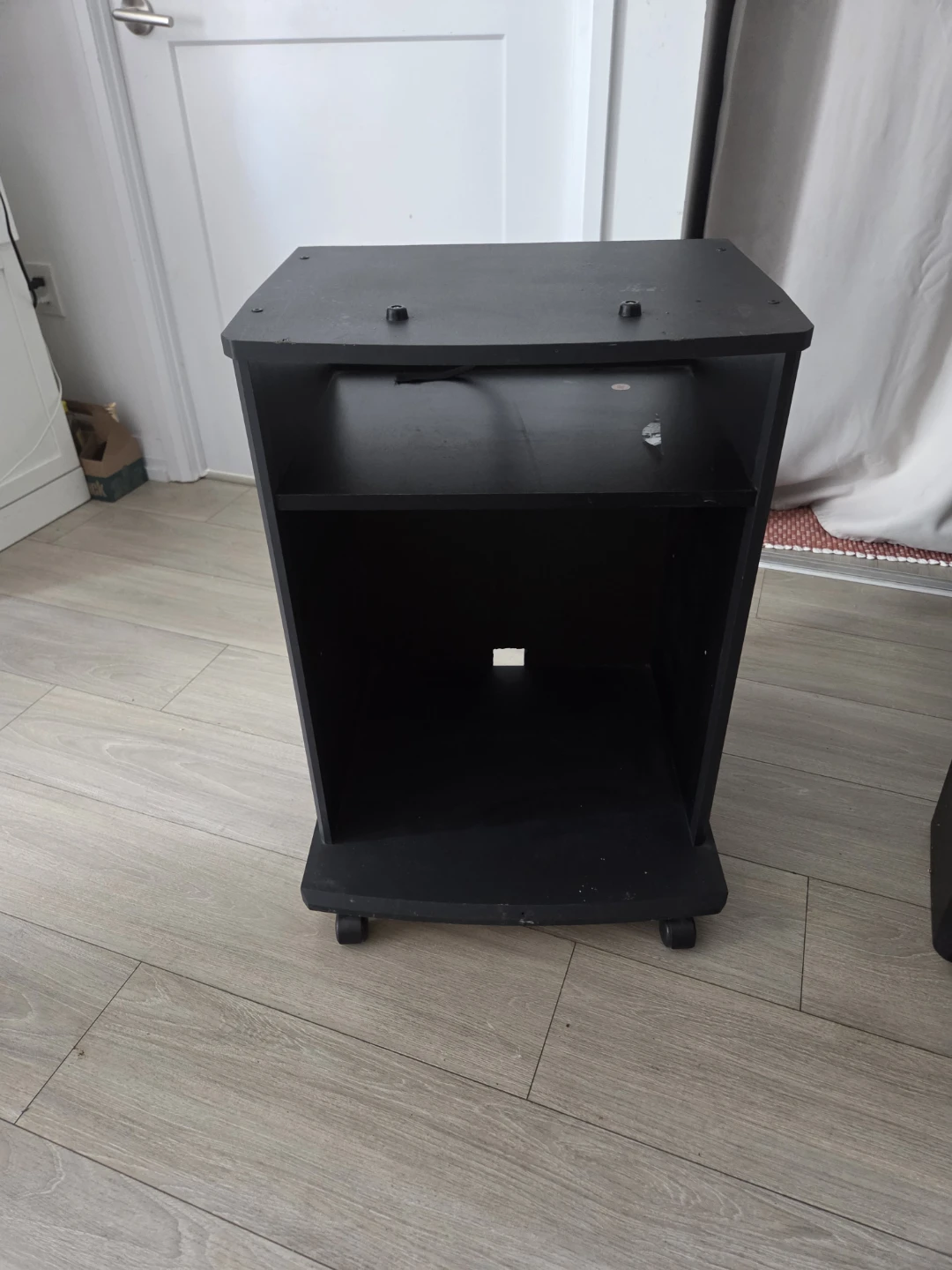 Black Mobile Media Stand
