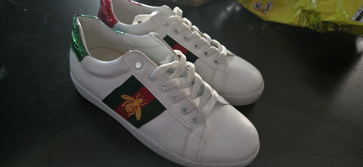 Gucci Bee White Sneakers - photo 2