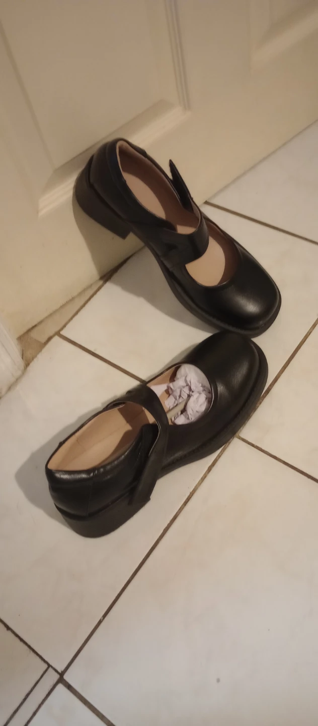 Black Mary Jane Platform Heels